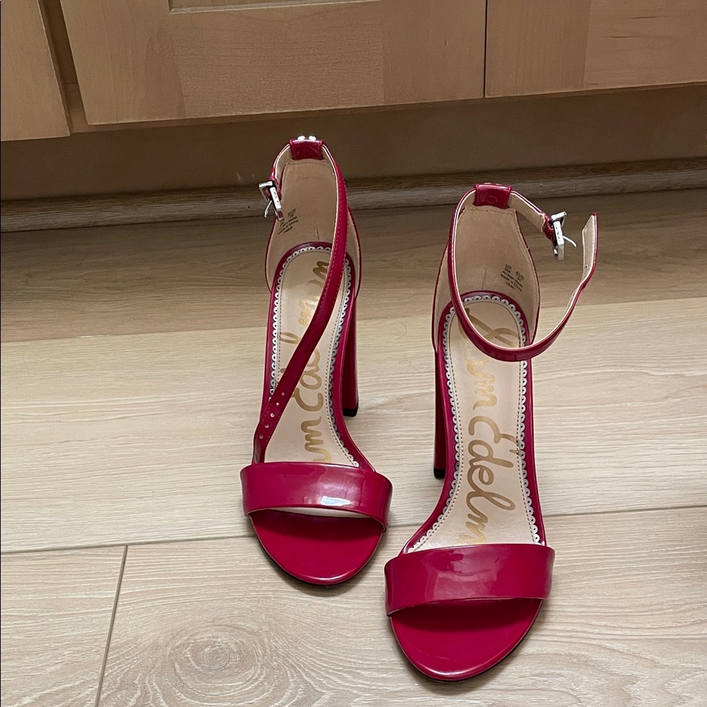 Sam Edelman Red Patent Heels (Yaro)